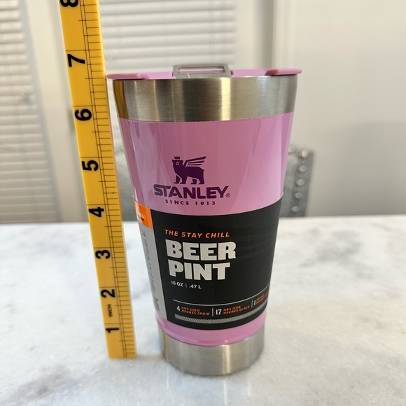 Stanley Stainless Steel 16oz Beer Pint with Built-In Bottle Opener Tumbler - Picture 9 of 9